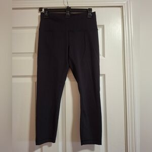 Lululemon  Black Wunder Train Leggings 25"